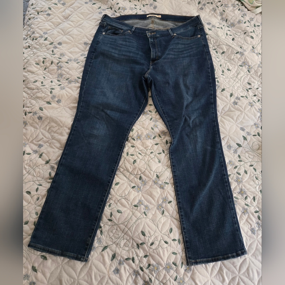 Levi's Classic Straight Women's Blue Jeans size 20W